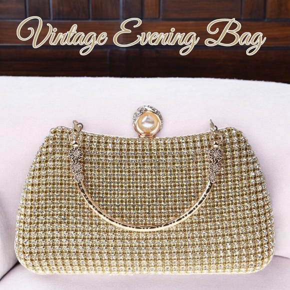 Gold Vintage Evening Bag - Picture 1 of 14